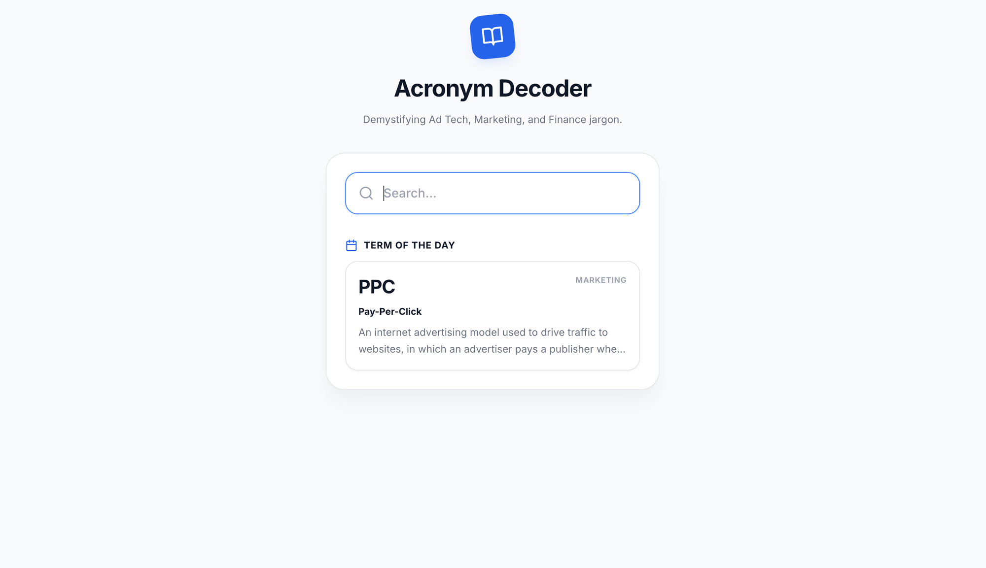 Acronym Decoder Tool Feature Image